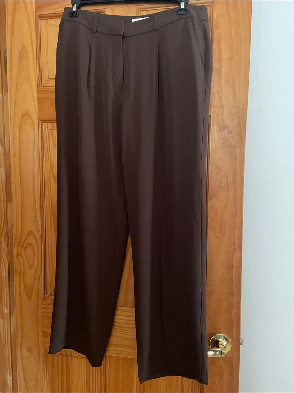 Soho Apparel women’s Dark chocolate Brown Dress Trousers